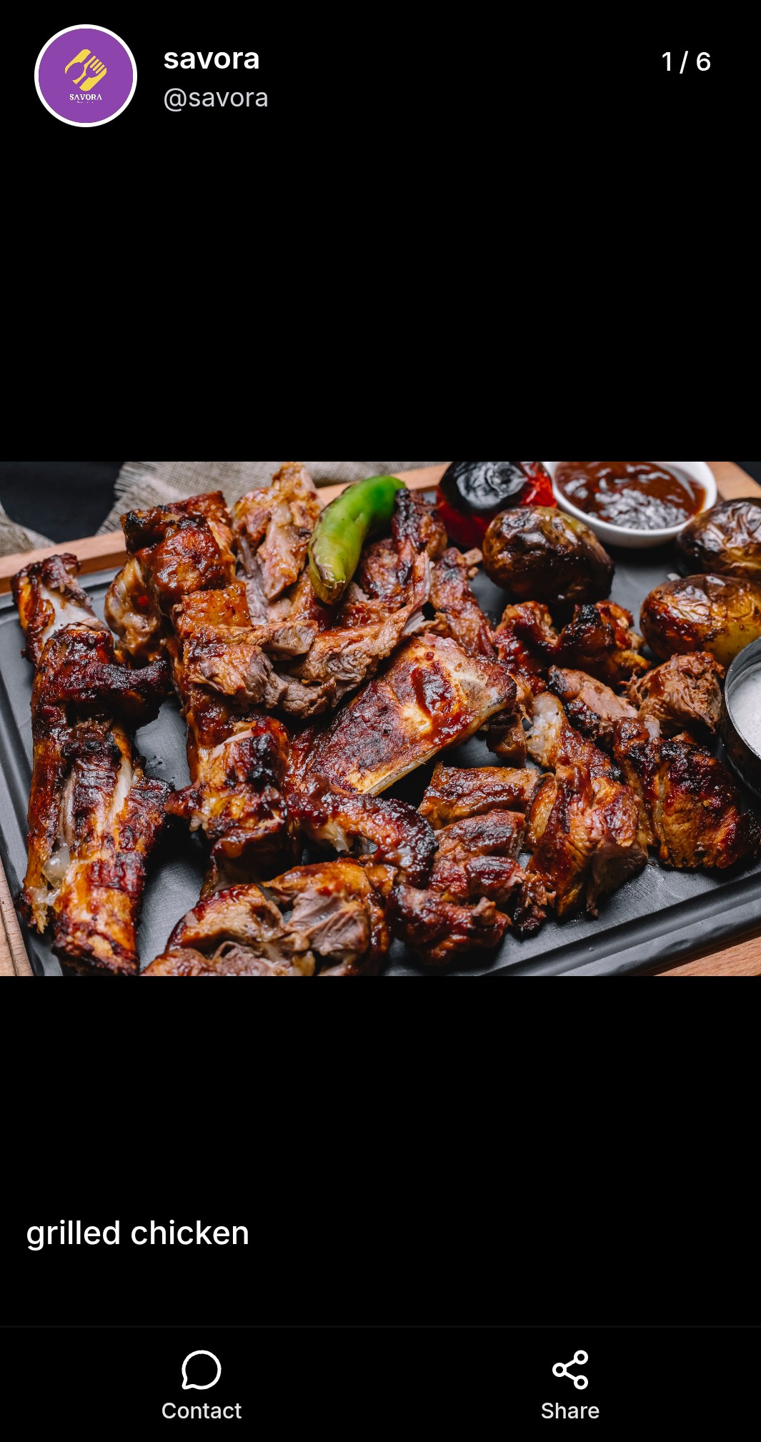 Restaurant Menu Example